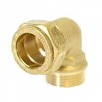 90 DEGREE ELBOW MALE BRASS COMPRESSION  15MMX1/2\'\'