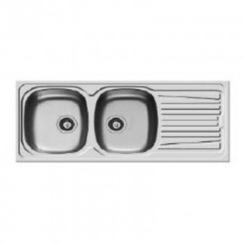 KWIKOT SINK DROP-IN DOUBLE BOWL 1160X500MM