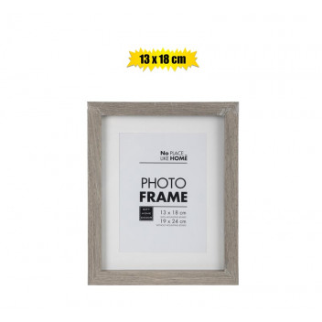 PHOTO FRAME  RUSTIC GREY 13X18CM