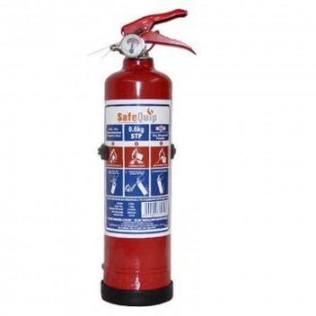 SAFEQUIP DCP FIRE EXTINGUISHER RED 0.6KG.