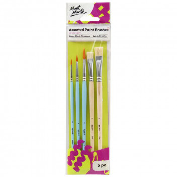 DISCOVER CRAFT BRUSHES 5 PIECE