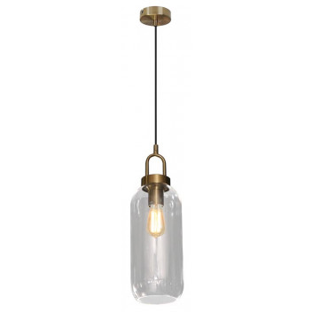 K LIGHT CLEAR E27 NOUGAT PENDANT LIGHT 43CM