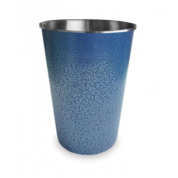 BLUE STAINLESS-STEEL TUMBLER 8X12CM