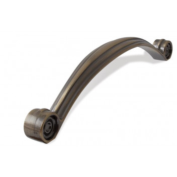 HANDLE SCROLL W8228AB ANTIQUE BRASS  128MM
