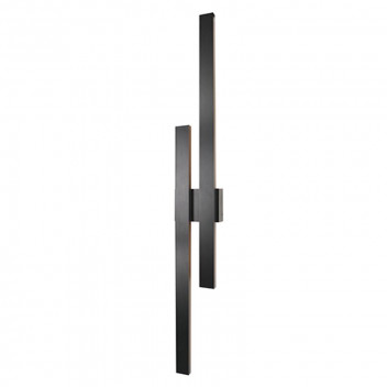 EUROLUX STRUT BLACK OUTDOOR WALL LIGHT