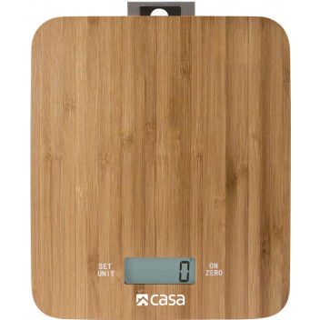 CASA KITCHEN SCALE BAMBOO ELECTRON