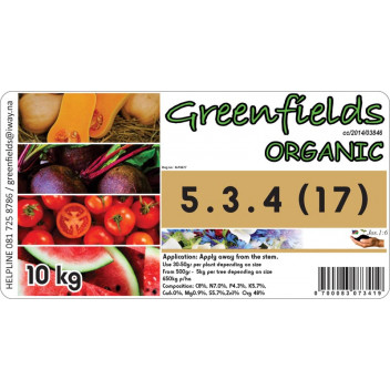 GREENFIELDS ENRICHED ORGANIC FERTILIZER 10KG