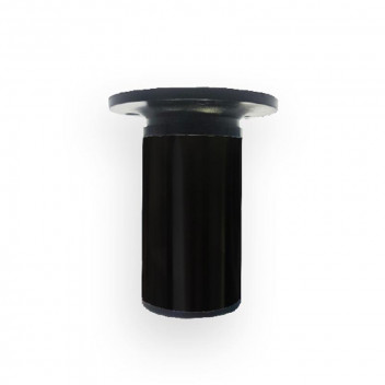 LEG ROUND TL010CBLK TOP ADJUSTABLE BLACK 100MM X50MM
